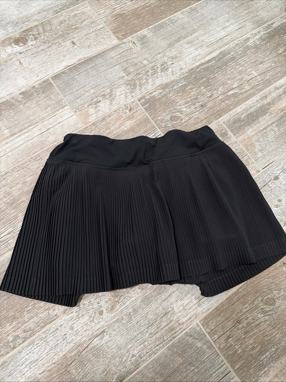 lululemon athletica Black Pleated tennis Skirt with shorts